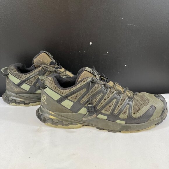 Salomon XA Pro 3D Mens Green Hiking Shoes Size 11.5 SKU 6426